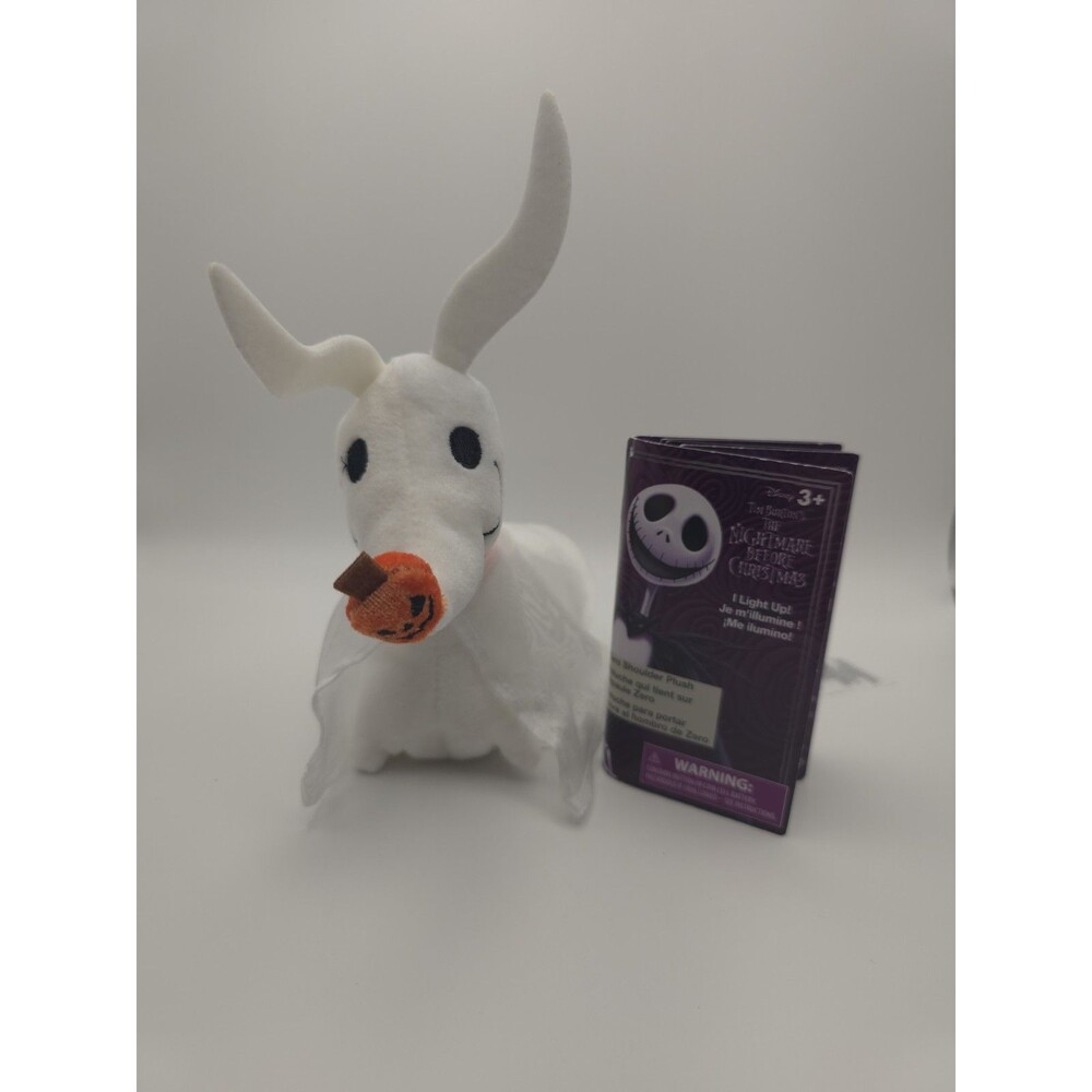 Disney Parks Zero SHOULDER MAGNET LIGHT UP PLUSH Nightmare Before Christmas New